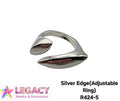 Silver Edge(Adjustable Ring) - R424-5