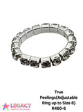 True Feelings(Adjustable Ring up to Size 8) - R460-6