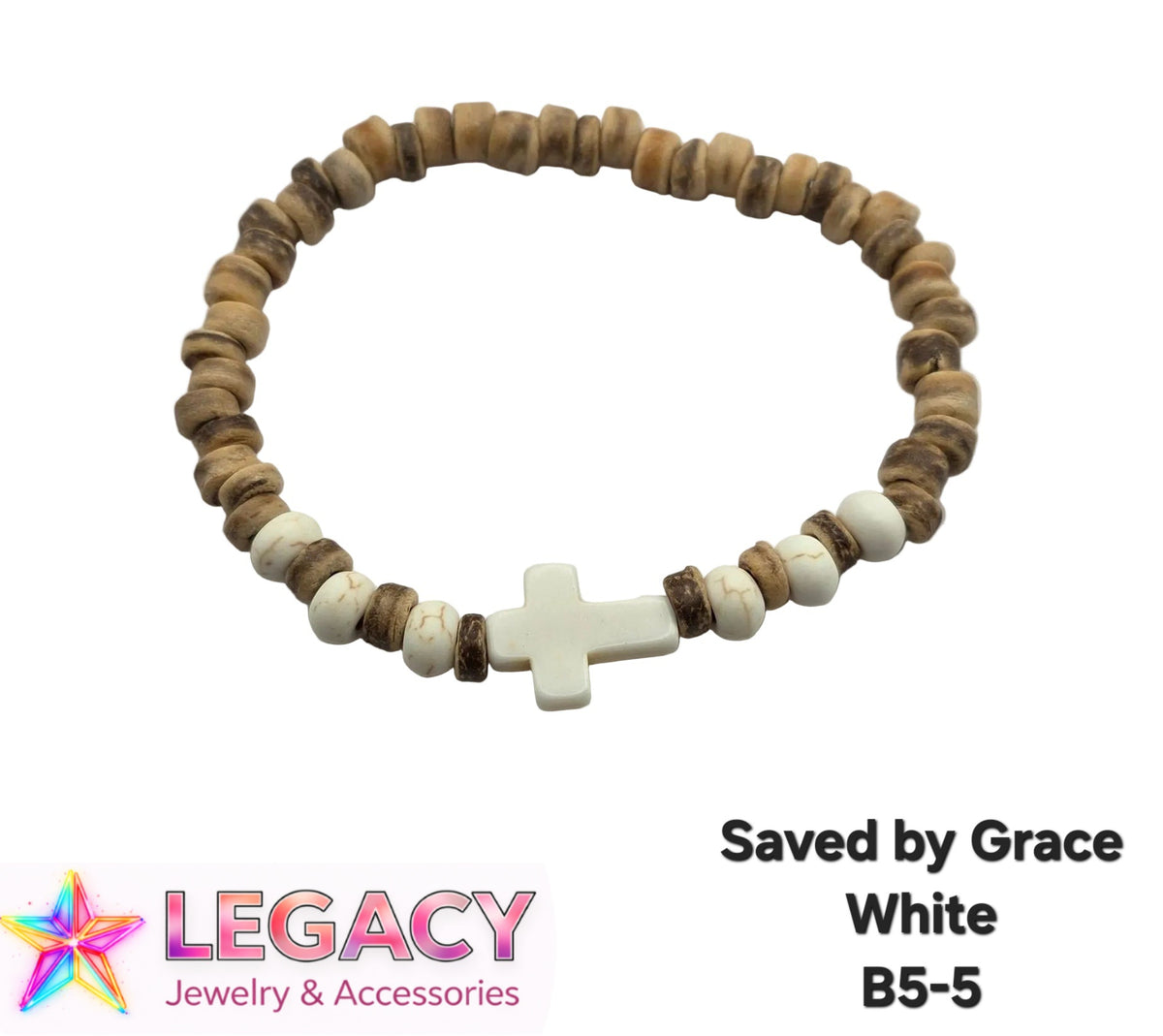 Saved by Grace(White) - B5-5