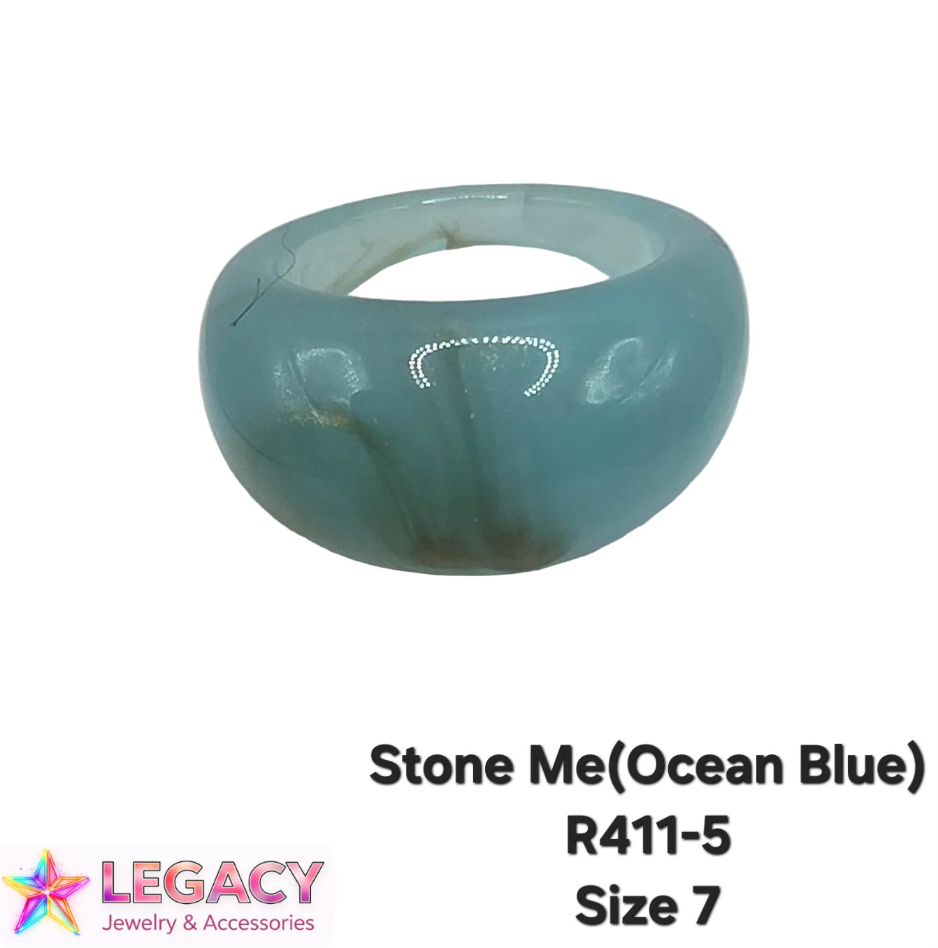 Stone Me(Ocean blue) - R411-5 Size 7