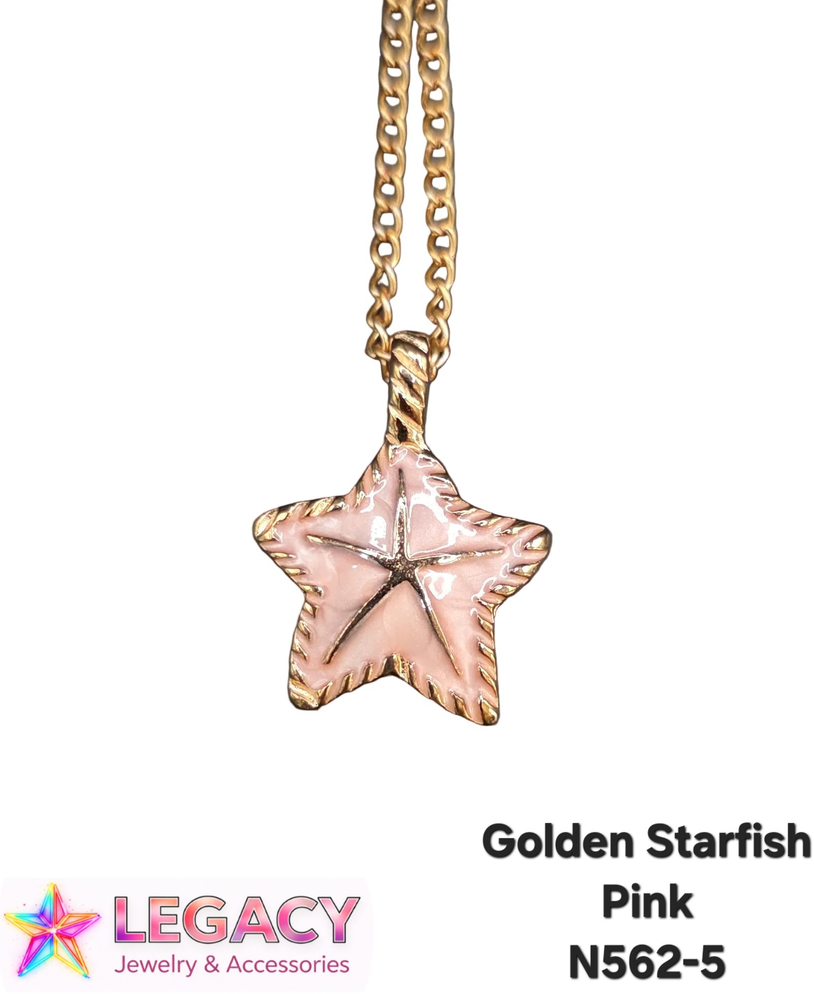 Golden Starfish(Pink) - N562-5